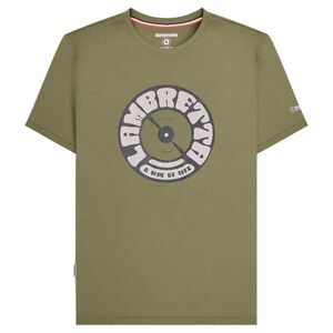 Lambretta Mens Vinyl Record T-Shirt / Khaki